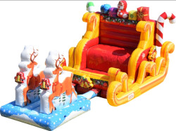 Santas Selfie Sleigh with Reindeer